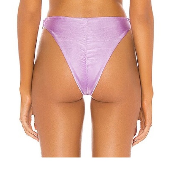 Superdown lavender Serena Heart Bikini Bottom sz small - Picture 3 of 7